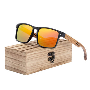 Óculos de sol em madeira Alpha, armação em madeira e polímeros plásticos, com lentes polarizadas com proteção UVA e UVB com atirreflexo , com certificado CE de qualidade, Loja Livre Arbítrio