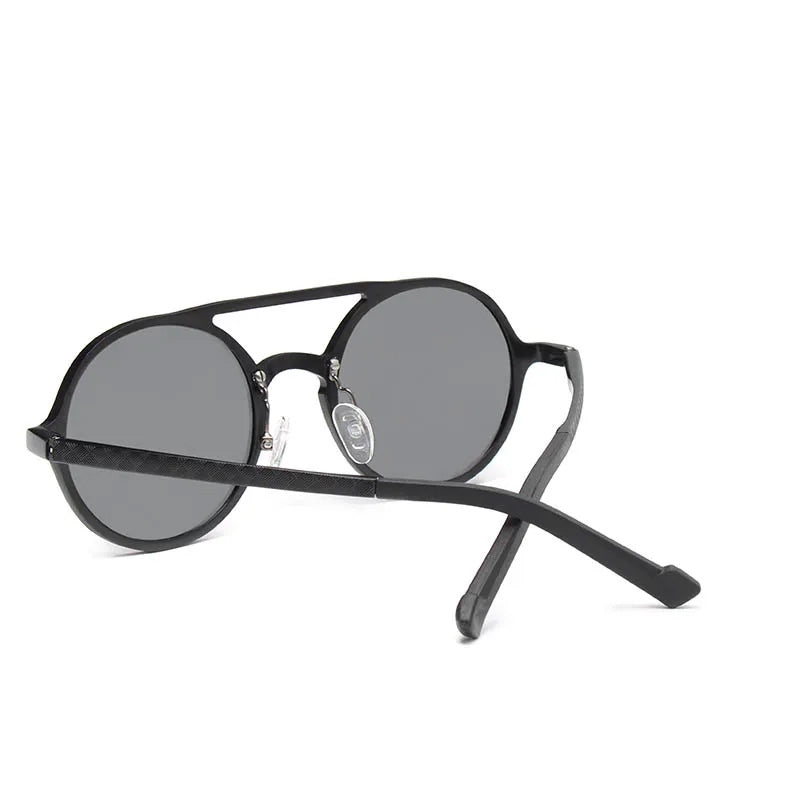 Óculos de sol Castor, armação em liga metálica com lentes em policarbonato, polarizadas com proteção UVA e UVB400, com certificado CE de qualidade, Loja Livre Arbítrio