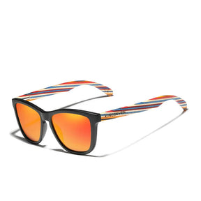 Óculos de sol em madeira Antares, armação em medeira e polímeros plásticos, lentes  de policarbonato polarizadas, com proteção UVA e UVB400, com certificado CE de qualidade, Loja Livre Arbítrio