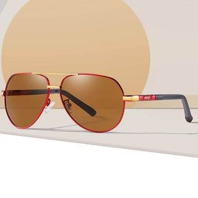 Óculos de sol Rigel, armação em aço inox com lentes de polímeros plásticos, polarizadas com proteção UVA e UVB400, antirreflexo com certificado CE de qualidade, Loja Livre Arbítrio