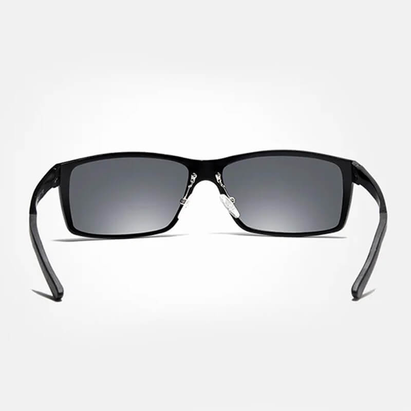 Óculos de sol Tiaki, armação em liga metálica com lentes em policarbonato, polarizadas com proteção UVA e UVB400, com antirreflexo e certificado de qualidade CE, Loja Livre Arbítrio