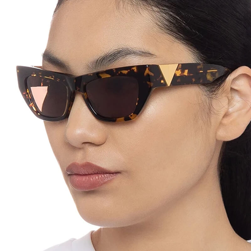 Óculos de sol feminino em acetato, com lentes grandes com proteção UV400, em sete cores diferentes, moda verão , praia e passeios, Loja Livre Arbítrio