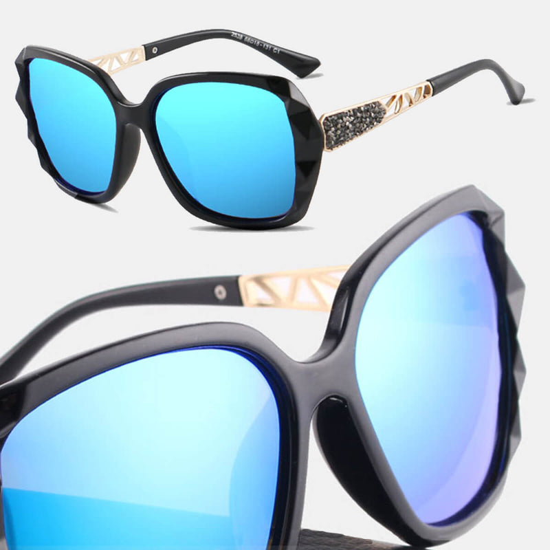 Óculos de Sol Feminino com armação em polímeros plásticos de alta densidade, e lentes polarizadas degradê com proteção UV400.. loja livre arbítrio