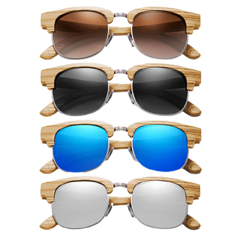 Óculos de Sol de Madeira Retrô Wood